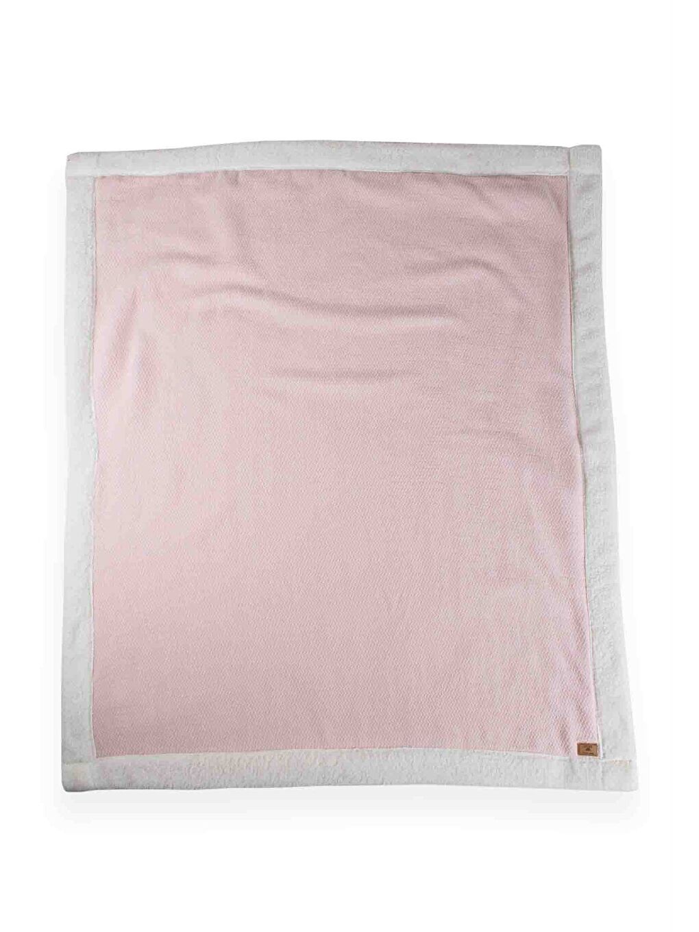 Pelüşlü Hasır Desen Bebek Battaniye 85X100 Cm Pembe-2