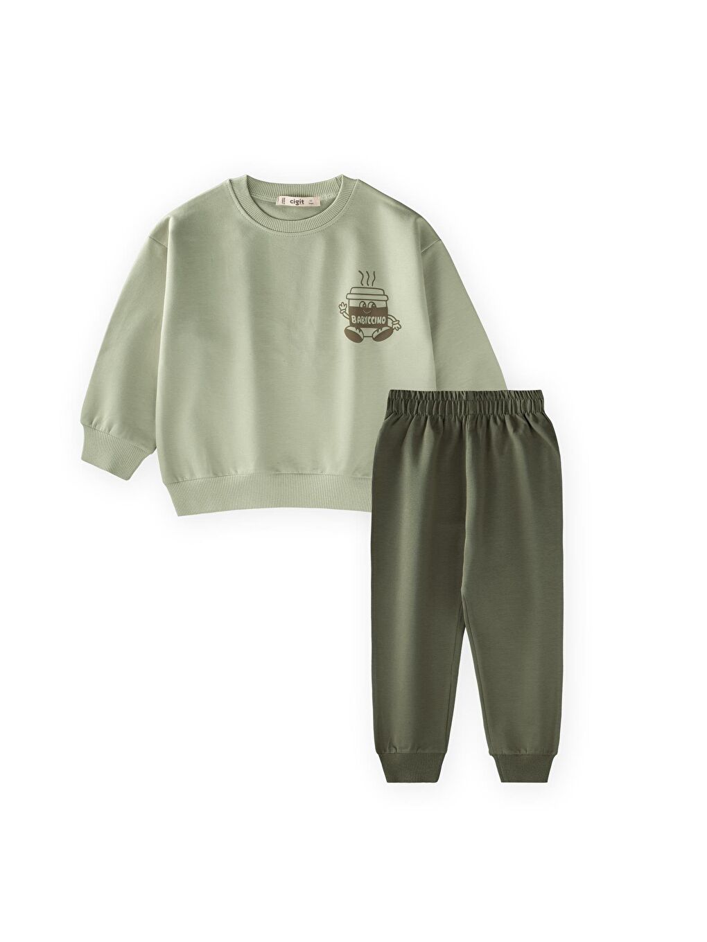 Babyc Chino Baskılı Takım 2-7 Yaş Yeşil