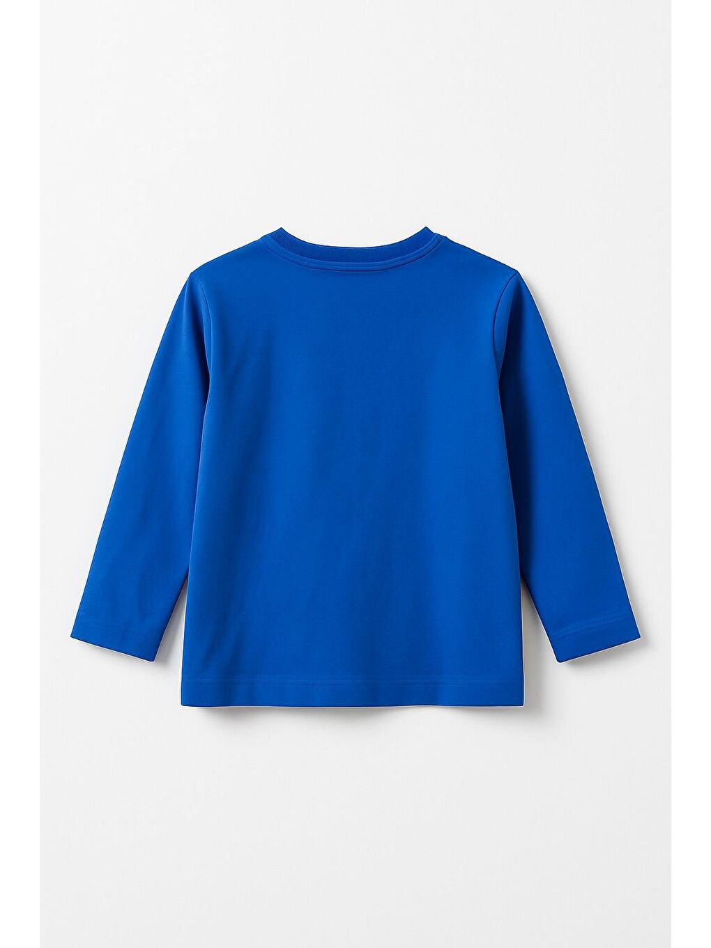 Mavi Erkek Çocuk %100 Pamuk Baskılı Uzun Kollu Tişört - Saks  (3-4 Yaş 8-9 Yaş)-2