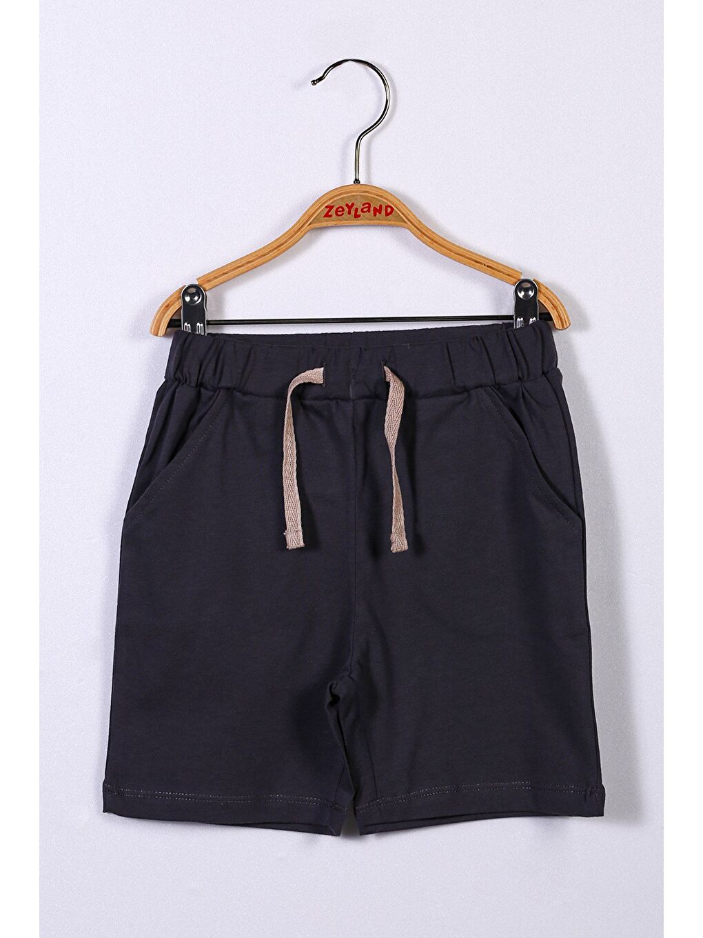 Unisex Çocuk Antrasit Basic Şort (9Ay-4Yaş)