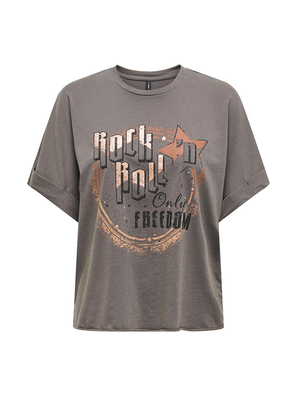 Bej Onllucy Pamuklu Regular Fit Kadın T Shirt 15316637