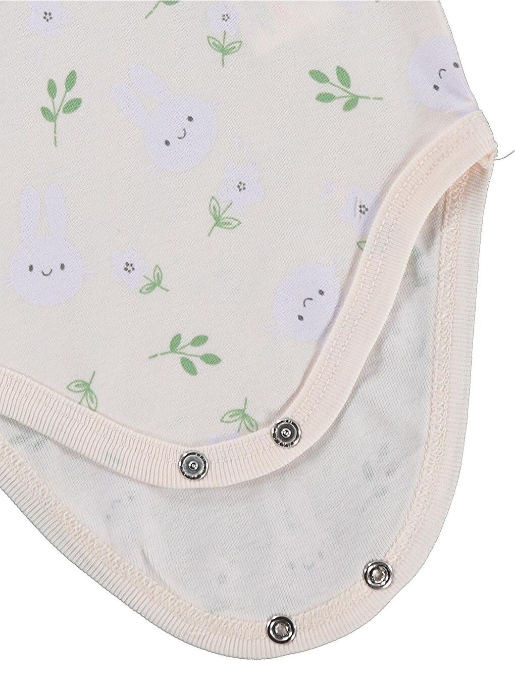 Pembe Baby Tavşan Empirmeli 3 Lü 1-36 Ay Çıtçıtlı Badi - Pudra 2-3 Yaş-3