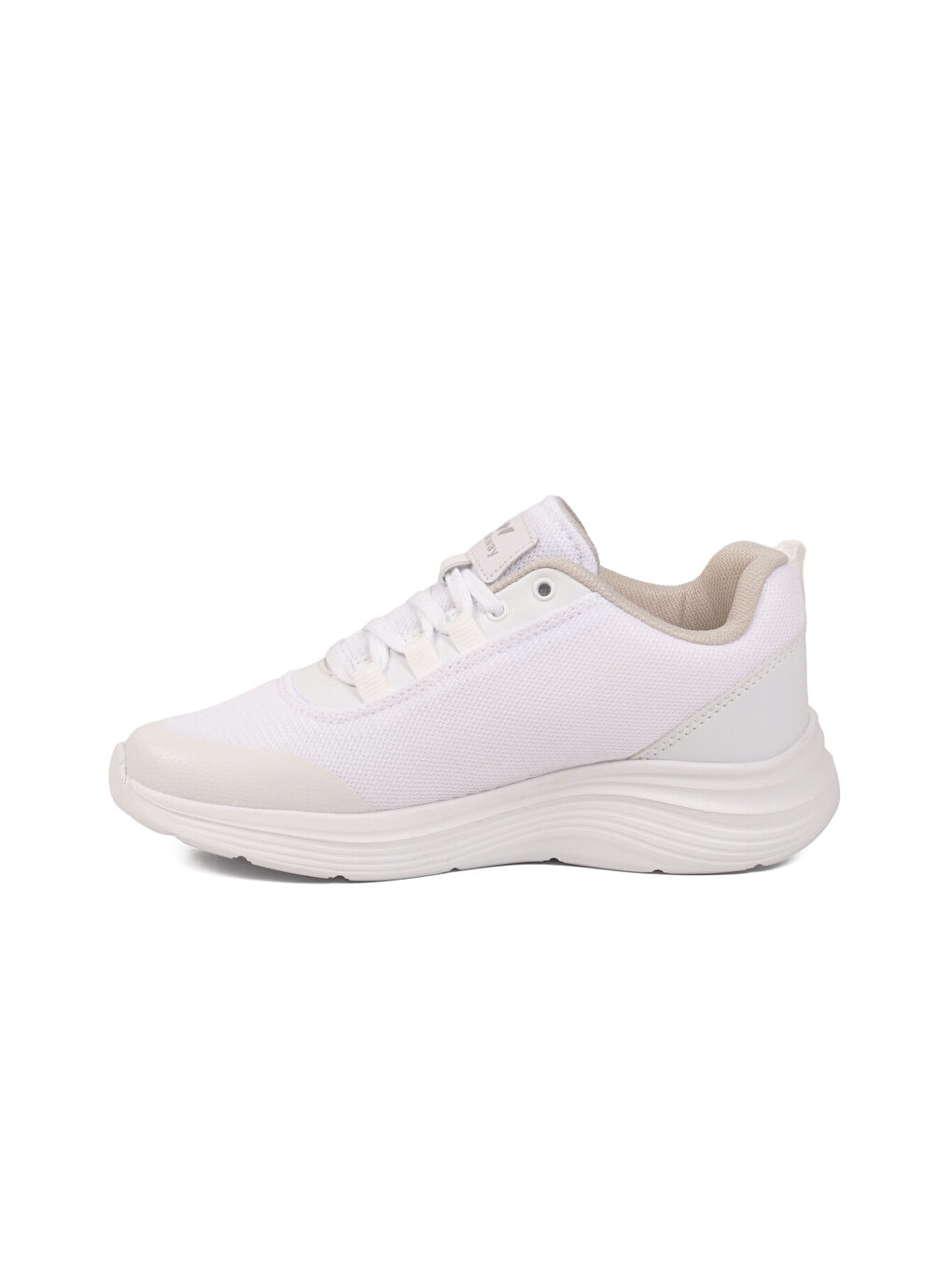 Beyaz Fileli Hafif Esnek Hava Alabilen Unisex Spor Ayakkabı Pete G-3