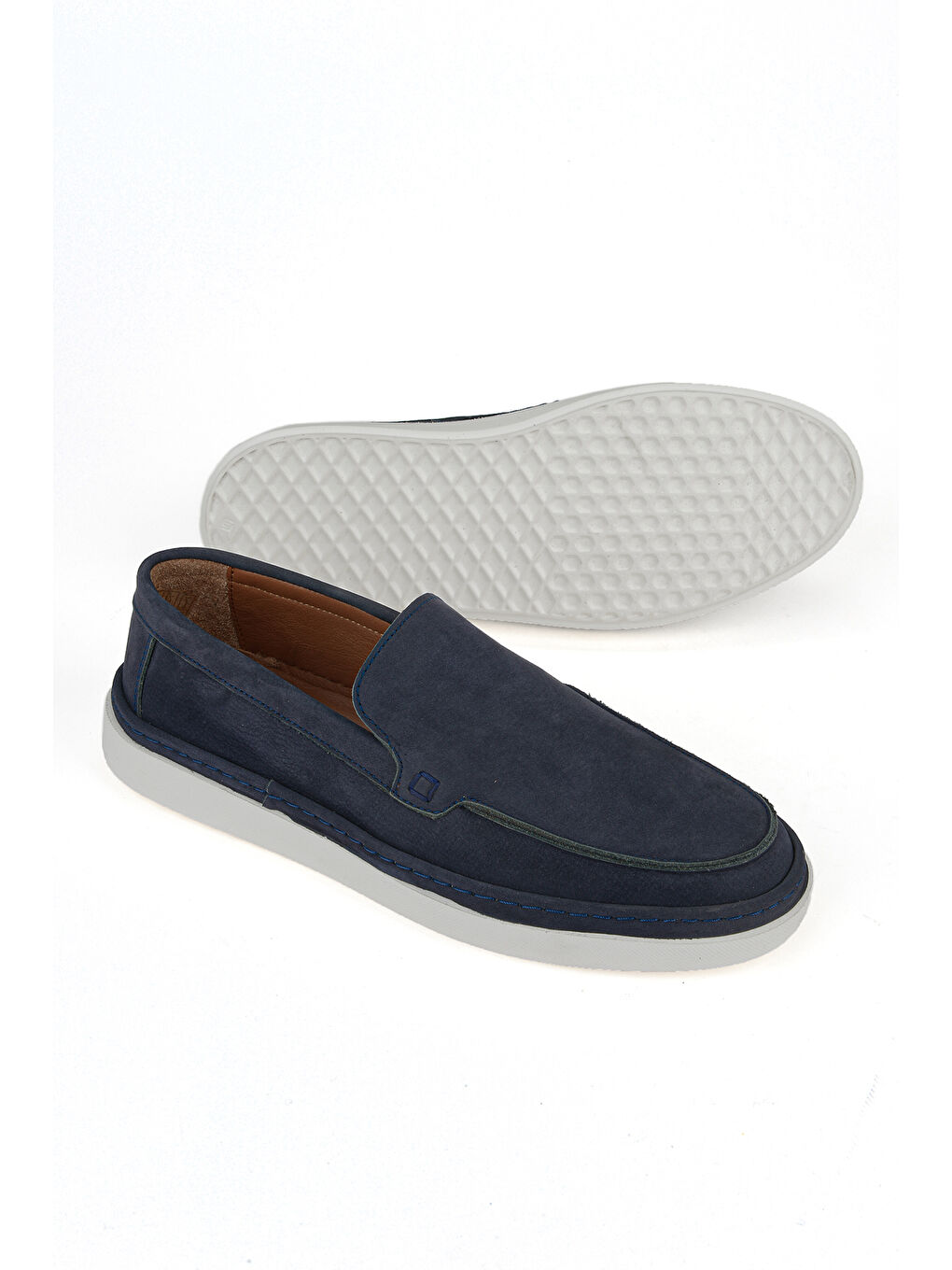 Erkek Hakiki Deri Konfor Ayakkabı 1611025Z2022 Lacivert-3