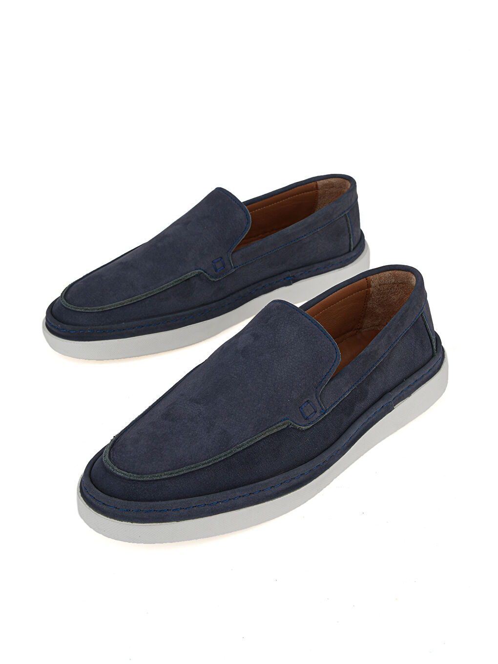 Erkek Hakiki Deri Konfor Ayakkabı 1611025Z2022 Lacivert-4