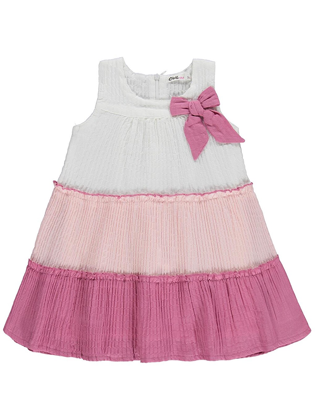 Girls Fiyonklu 2-5 Yaş Elbise - Pembe