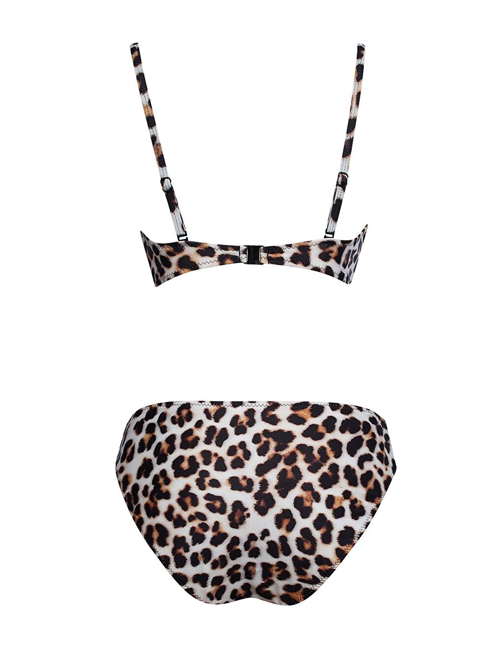 Karışık Kaplı Telli Balenli Bikini Takım-1