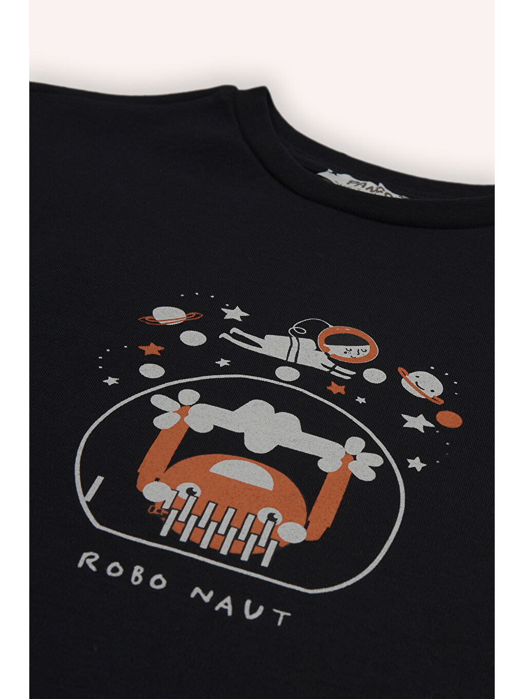 Siyah Erkek Çocuk Uzay Baskılı Pijama Takımı-2