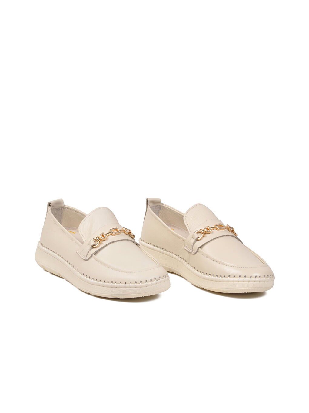 Beyaz Hakiki Deri Anatomik Kadın Casual Ayakkabı Z540 Z-2