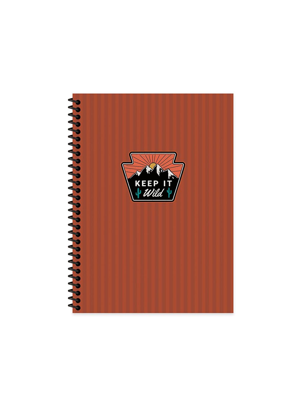 Keskin Color Kareli Spiralli Sert Kapak Outdoor Defter Bordo