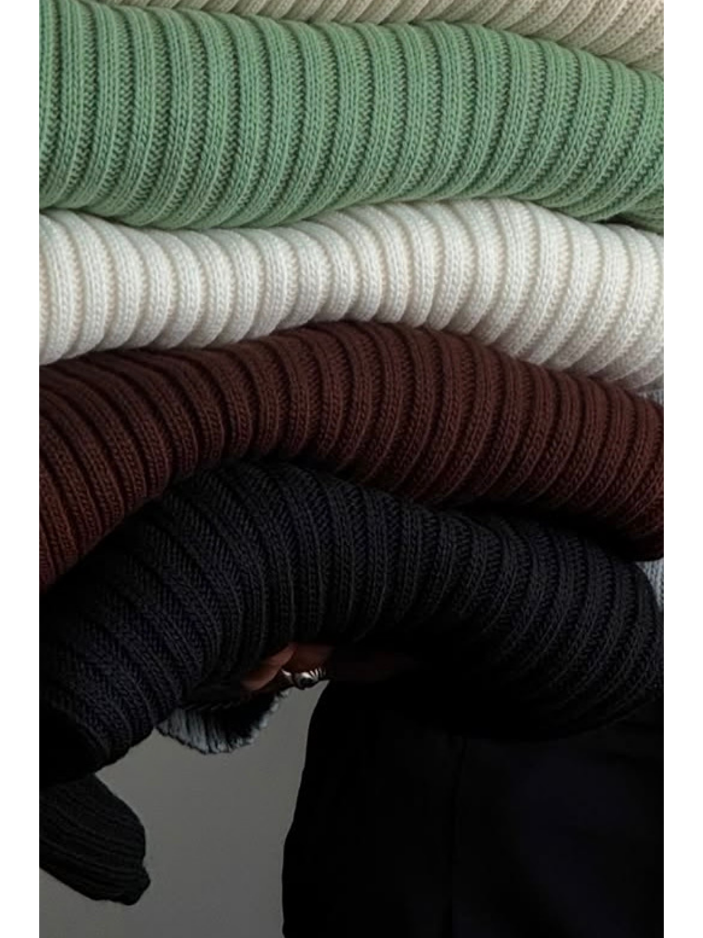 Bej Erkek Taş Fitilli Örme Regular Triko Kazak-1