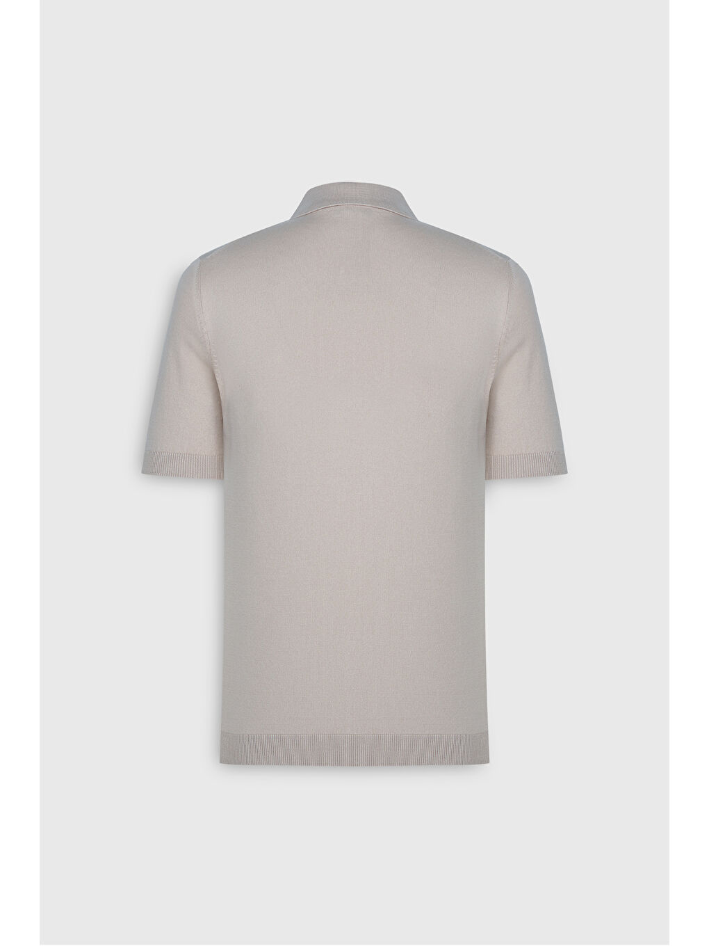 Erkek Bej Standart Fit Normal Kesim %100 Pamuk Polo Yaka Triko Tişört-9