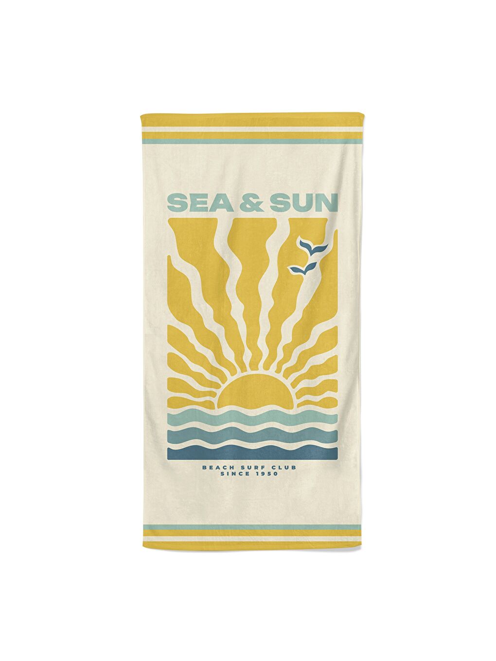 Karışık Bohem,Güneş Desenli Baskılı 75x150 cm Plaj Havlusu-3