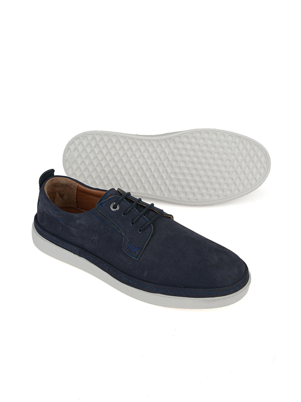 Erkek Hakiki Deri Konfor Ayakkabı 1611025Z2021 Lacivert-3