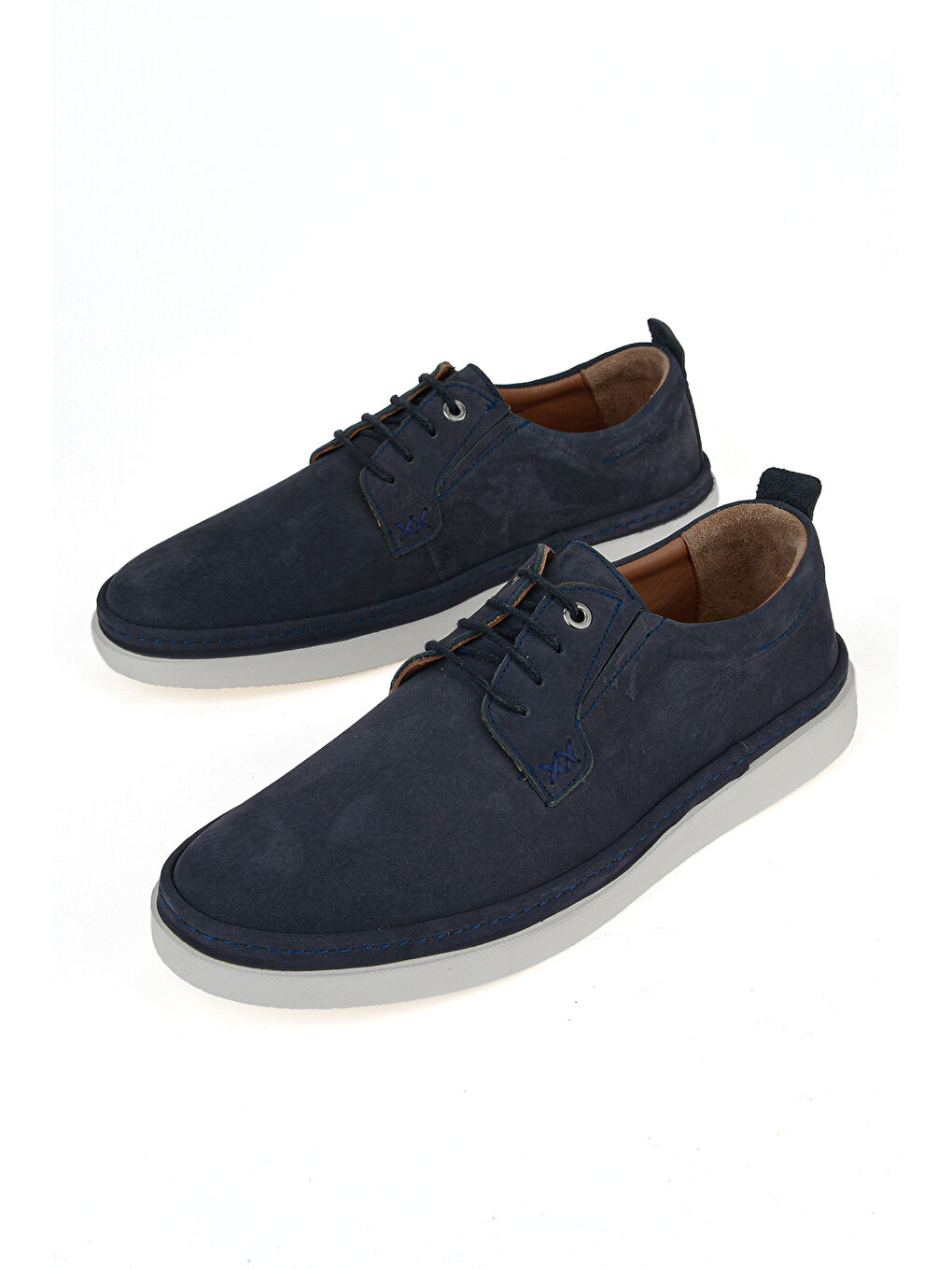 Erkek Hakiki Deri Konfor Ayakkabı 1611025Z2021 Lacivert-4