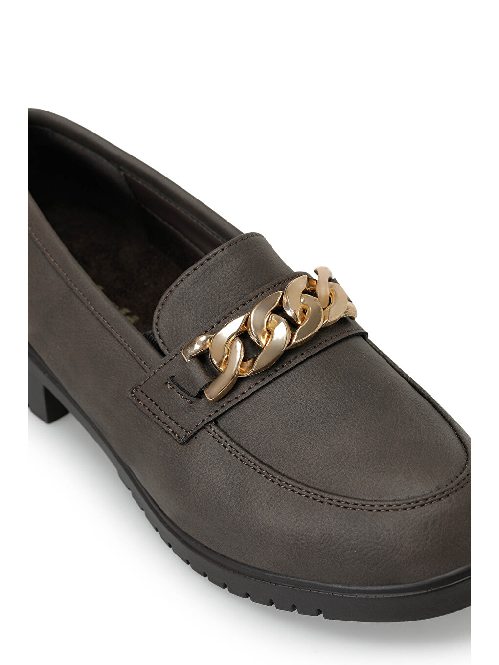 165058n.z Kahverengi Kadın Loafer-6