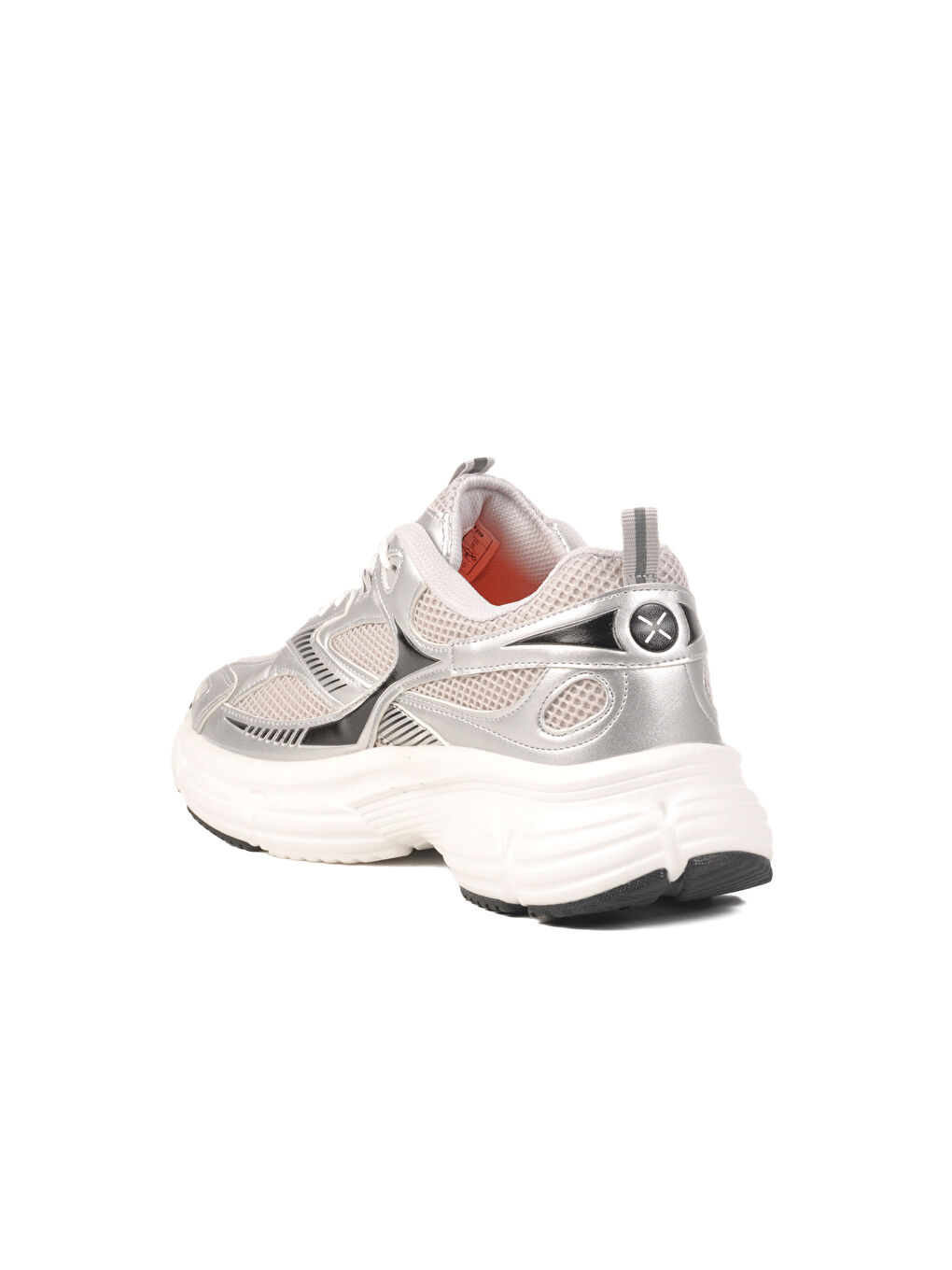 Gri Gümüş Fileli Hafif Kadın Spor Ayakkabı GS-251-530 G-3