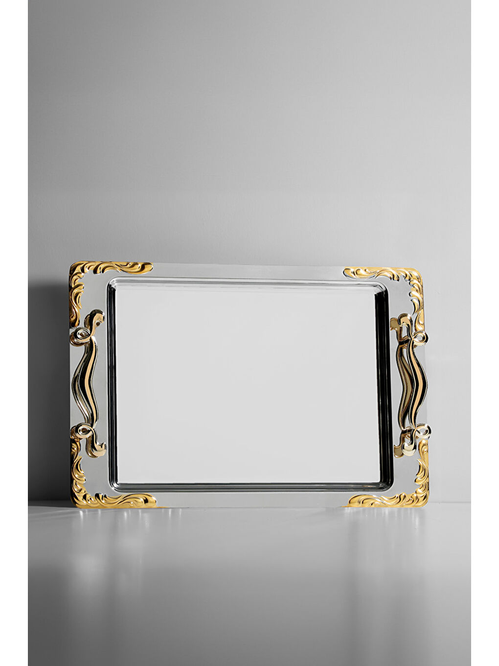 Sarı Lalezar Altın Kahve Tepsisi-1