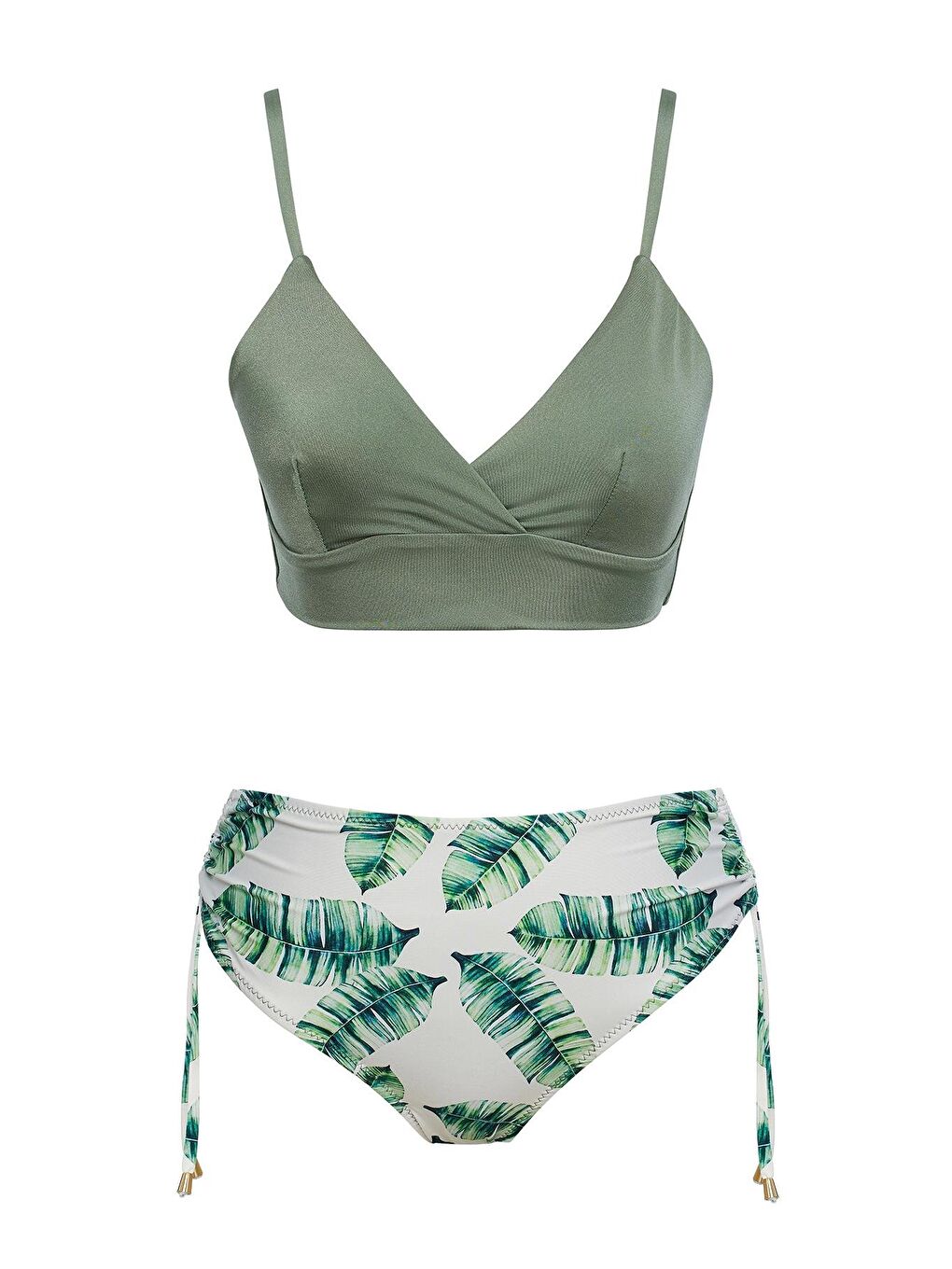 Petrol Bağcıklı Bikini Takım