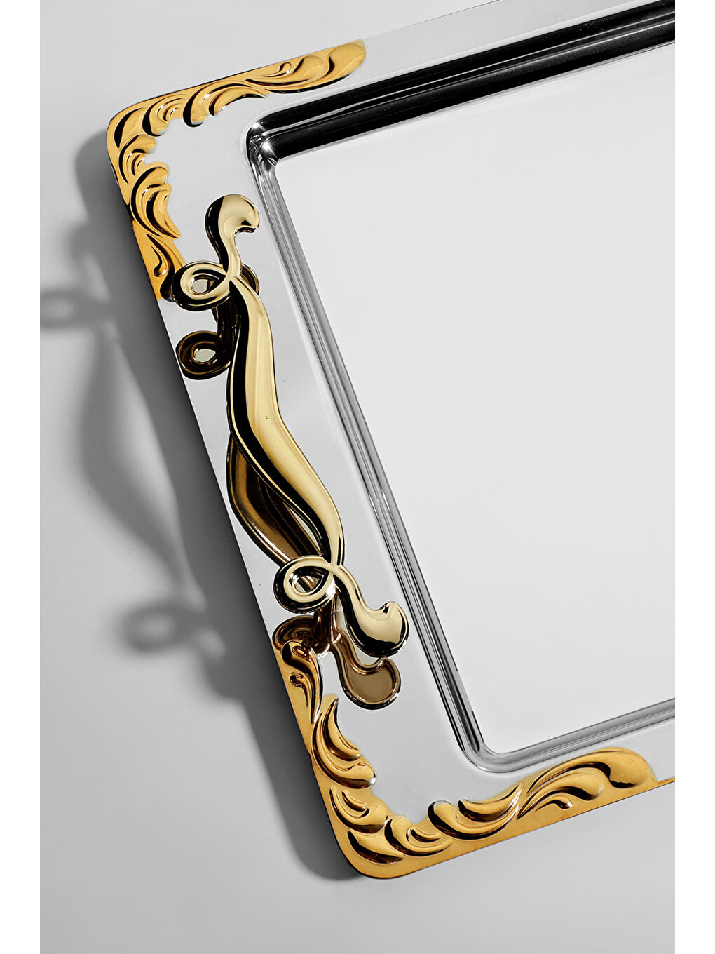 Sarı Lalezar Altın Kahve Tepsisi-3