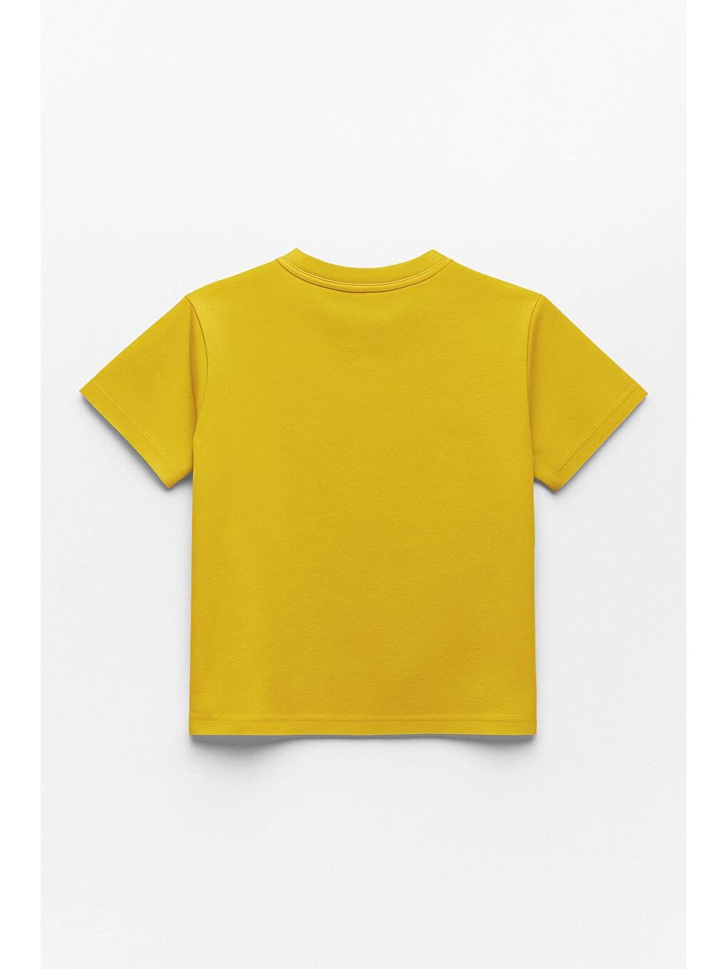 Erkek Çocuk %100 Pamuklu Baskılı Kısa Kollu Tişört - Sarı (3-4 Yaş 8-9 Yaş)-2