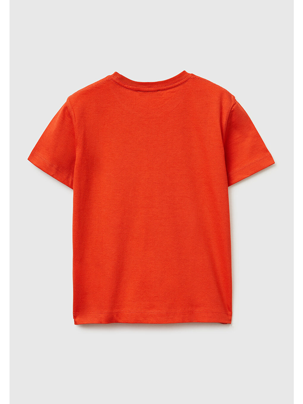 Erkek Çocuk Kırmızı Çok Renkli Baskılı Bisiklet Yaka T-Shirt-1