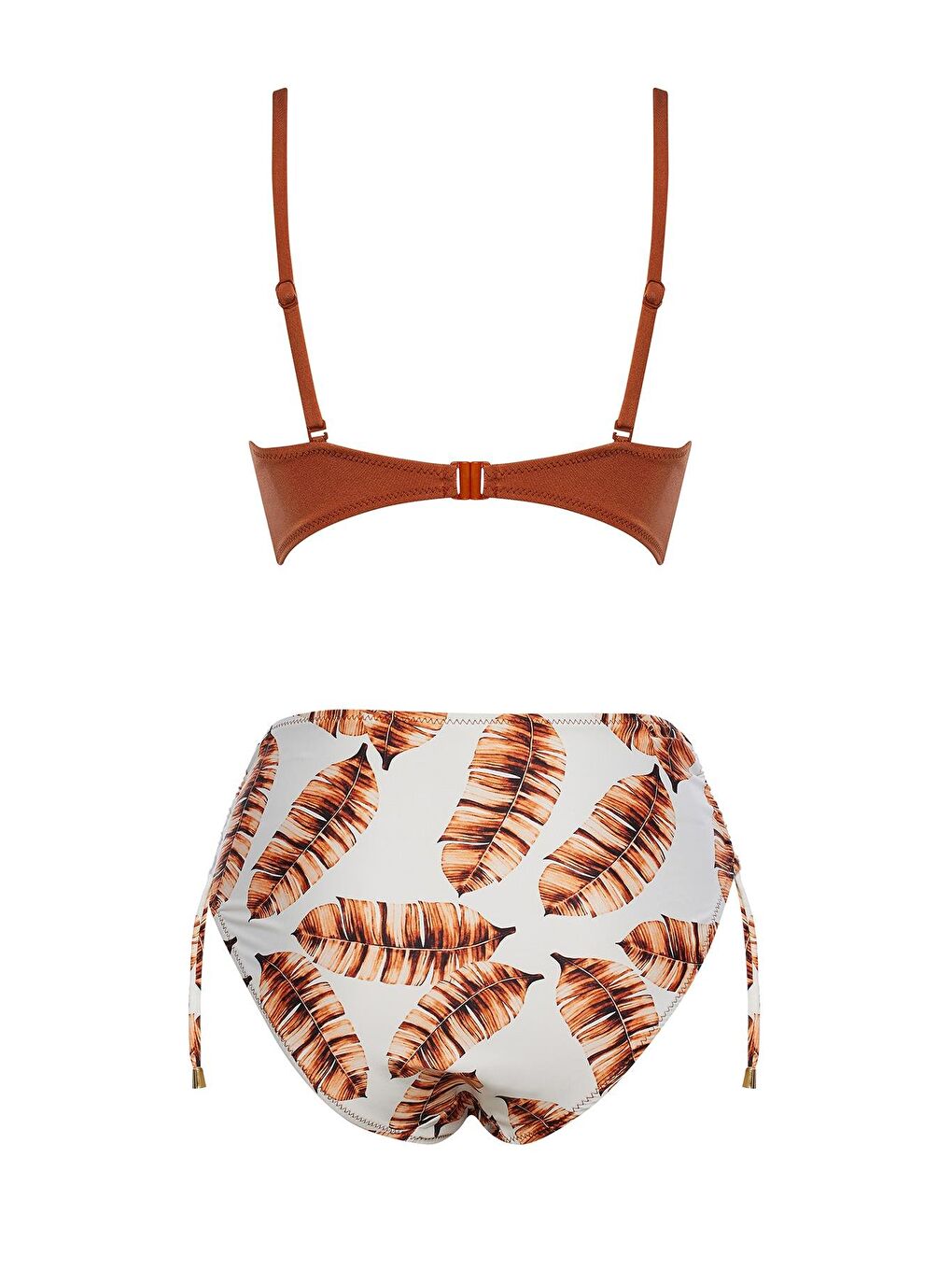 Kahverengi Bağcıklı Bikini Takım-1
