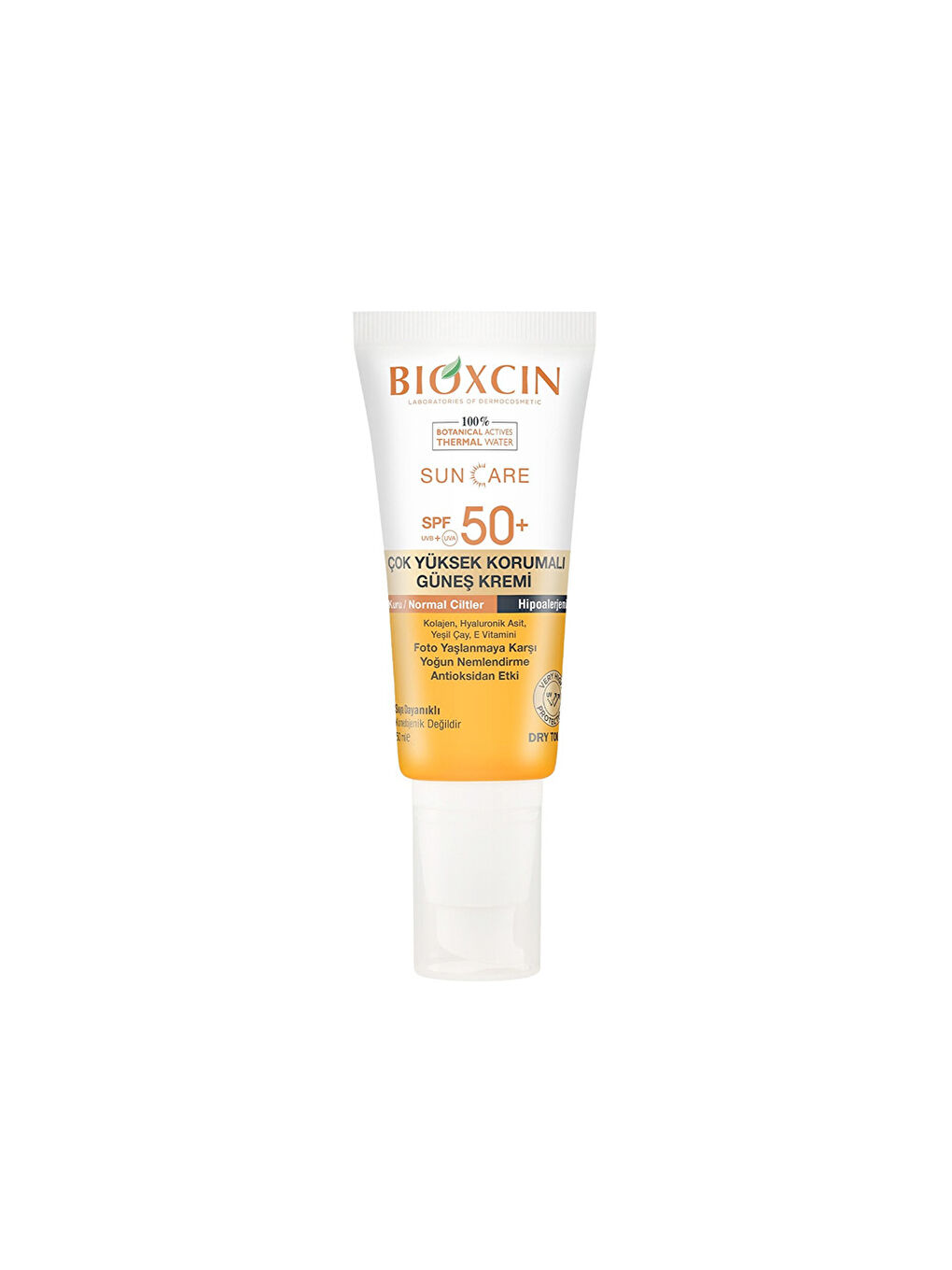 Bioxcin Suncare Kuru ve Normal Ciltler İçin Güneş Kremi SPF50+ 50ml