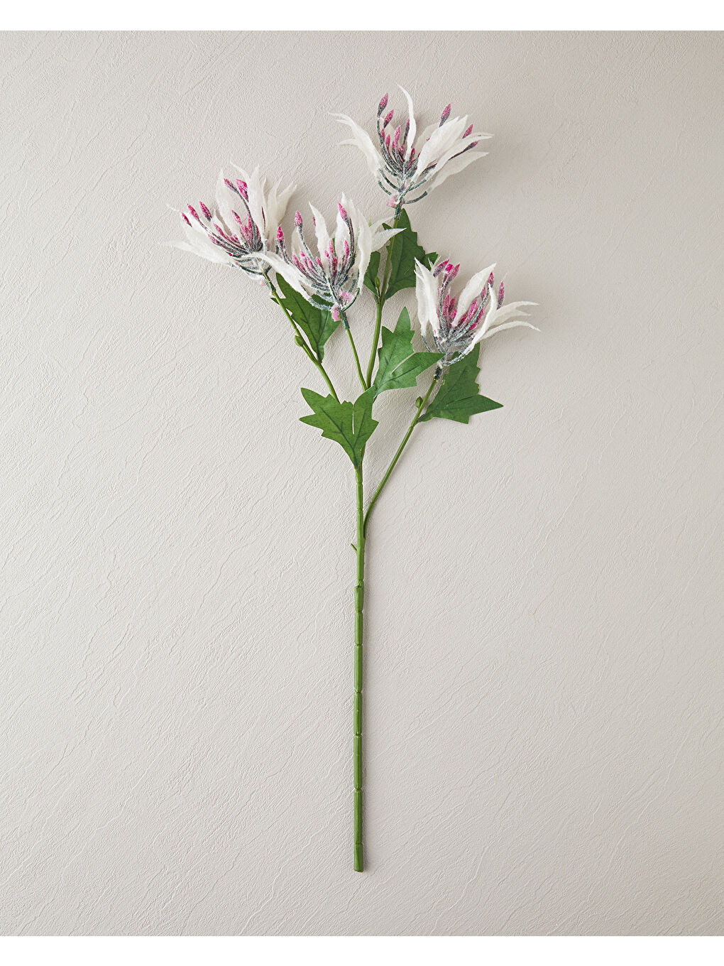 Ekru Brian Tek Dal Yapay Çiçek 70 cm Krem
