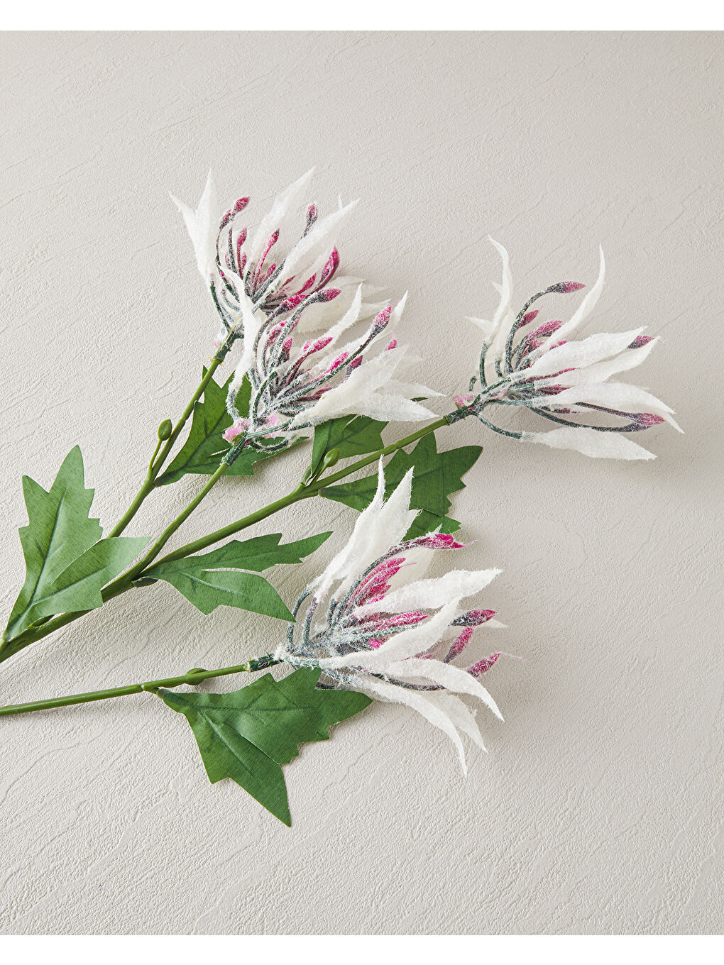 Ekru Brian Tek Dal Yapay Çiçek 70 cm Krem-1