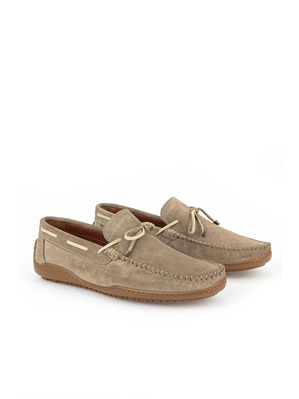 Erkek Hakiki Deri Günlük Ayakkabı 1611064Z041 Bej-1