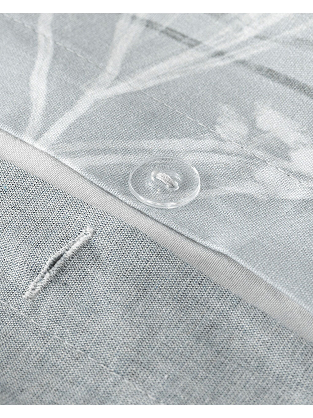 Flower Heaven Dijital Baskılı Soft Pamuk Çift Kişilik Nevresim Takımı Gri-3