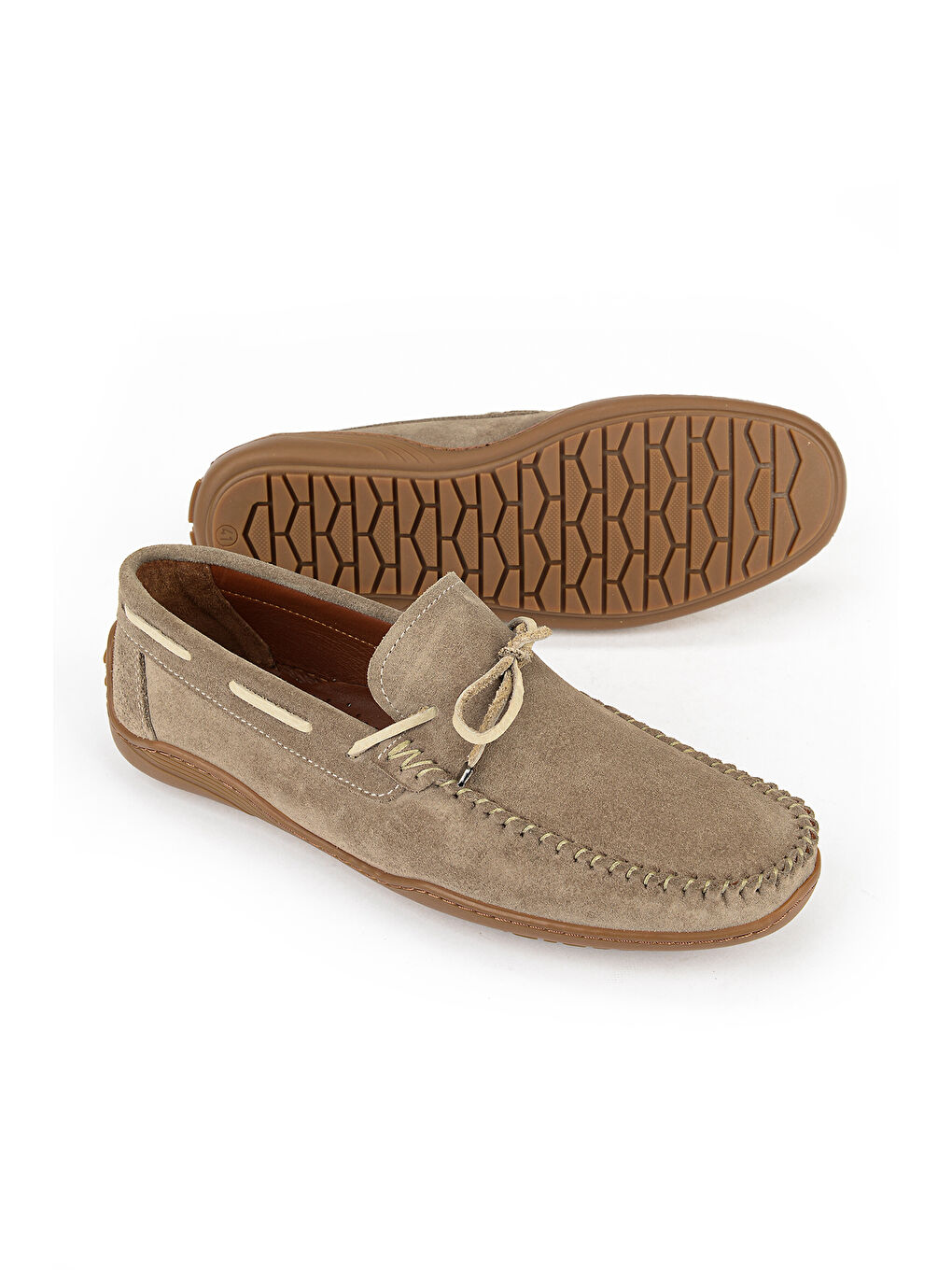 Erkek Hakiki Deri Günlük Ayakkabı 1611064Z041 Bej-3