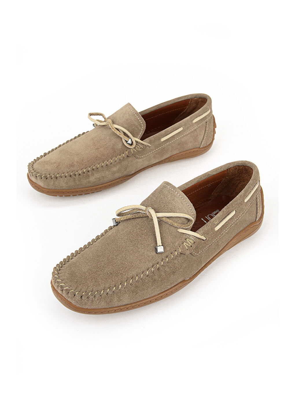 Erkek Hakiki Deri Günlük Ayakkabı 1611064Z041 Bej-4