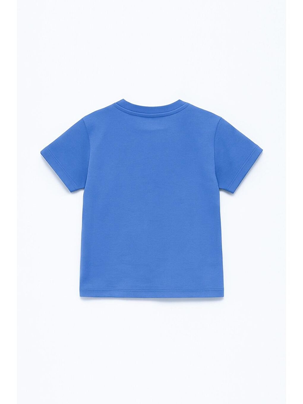 Erkek Çocuk %100 Pamuklu Baskılı Kısa Kollu Tişört - Mavi (3-4 Yaş 8-9 Yaş)-2