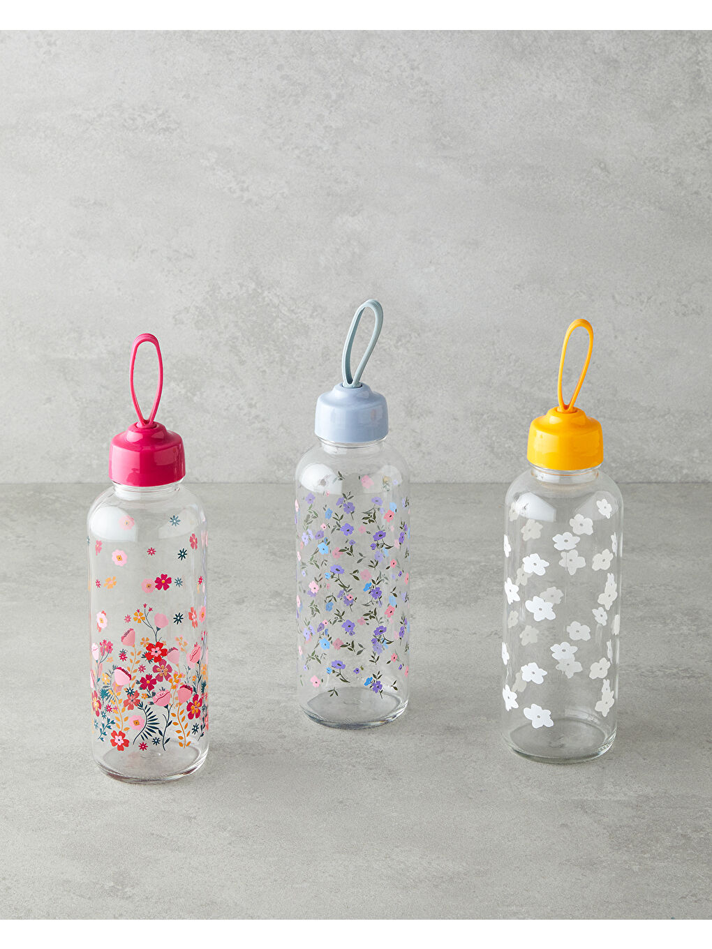 Renksiz Nura Cam Şişe 450 ml Şeffaf-3