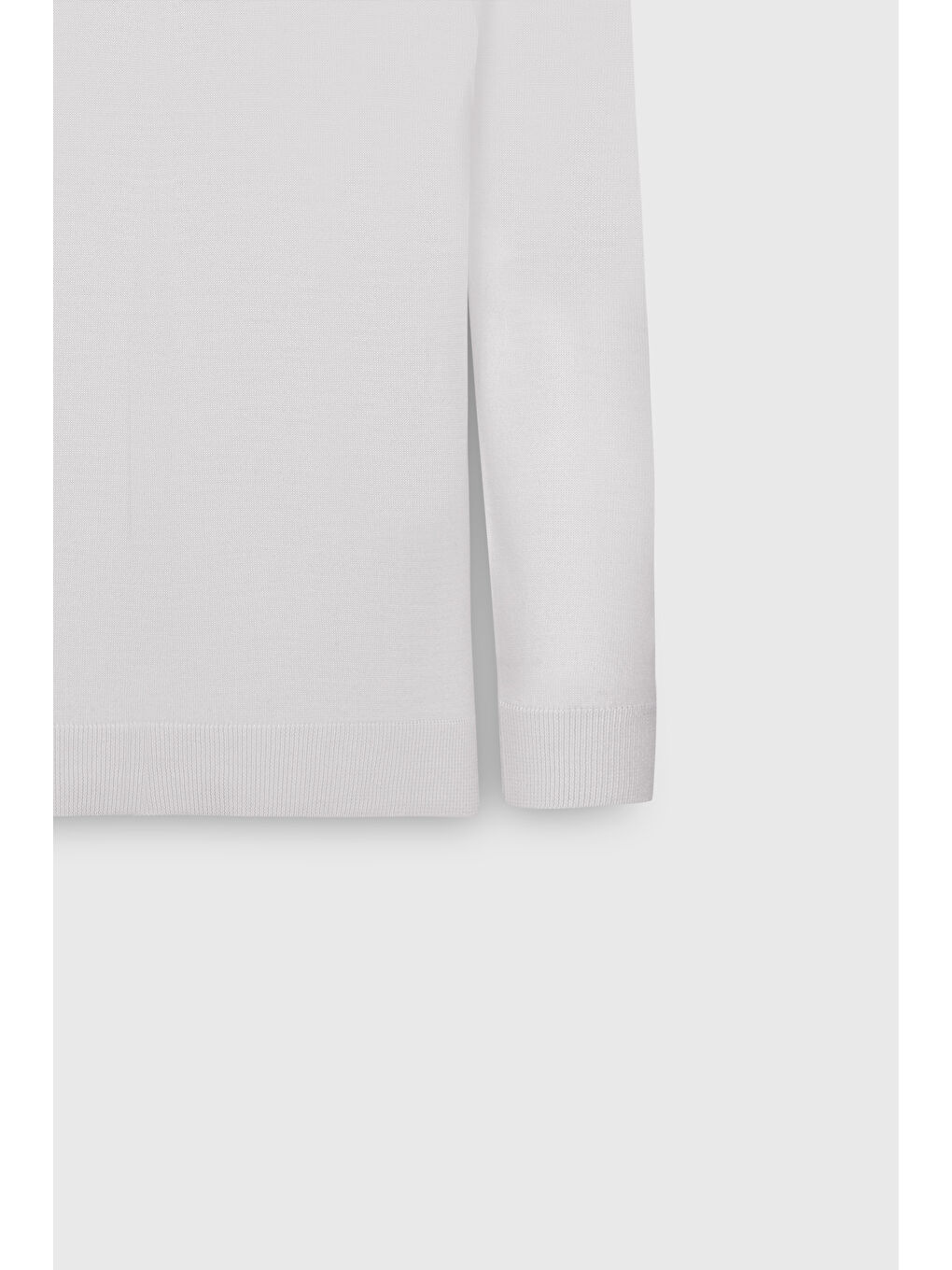 Erkek Ekru Standart Fit Normal Kesim Bisiklet Yaka Triko Kazak-8