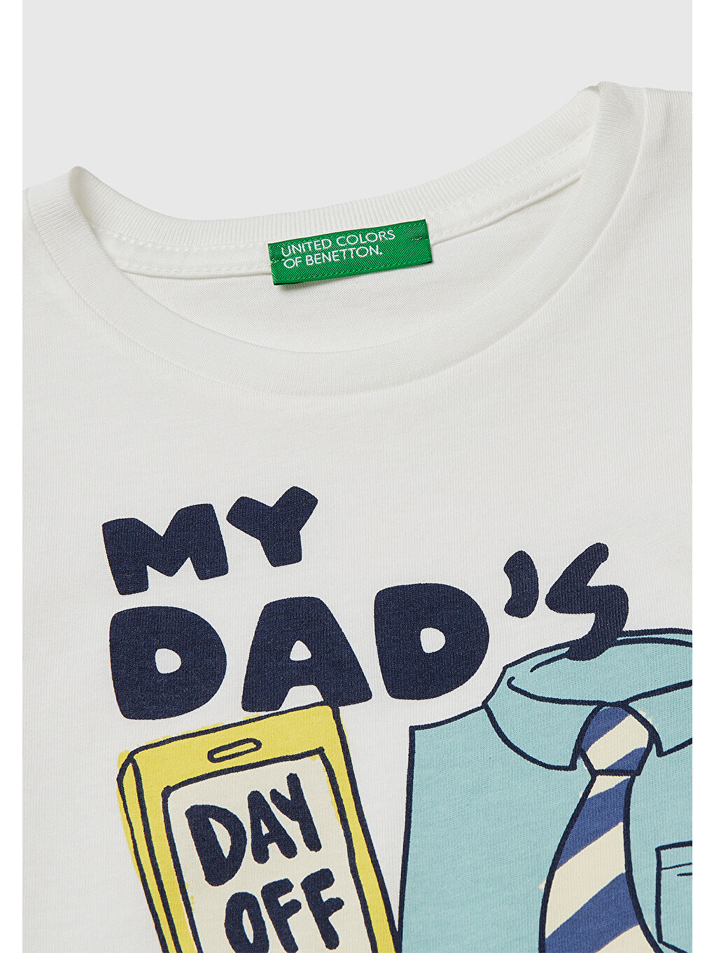 Erkek Çocuk Beyaz Çok Renkli Baskılı Bisiklet Yaka T-Shirt-2