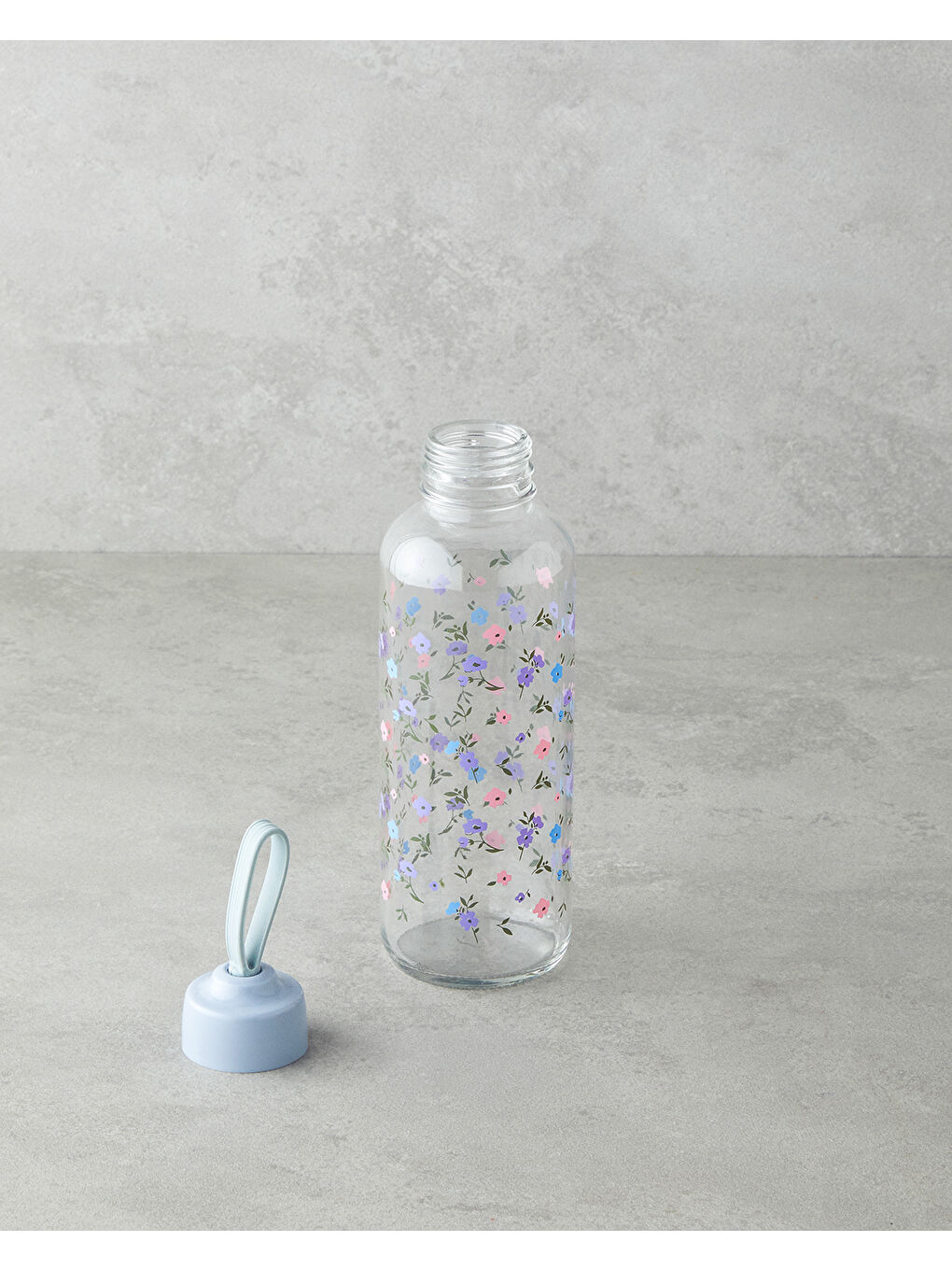 Renksiz Pura Cam Şişe 450 ml Şeffaf-1