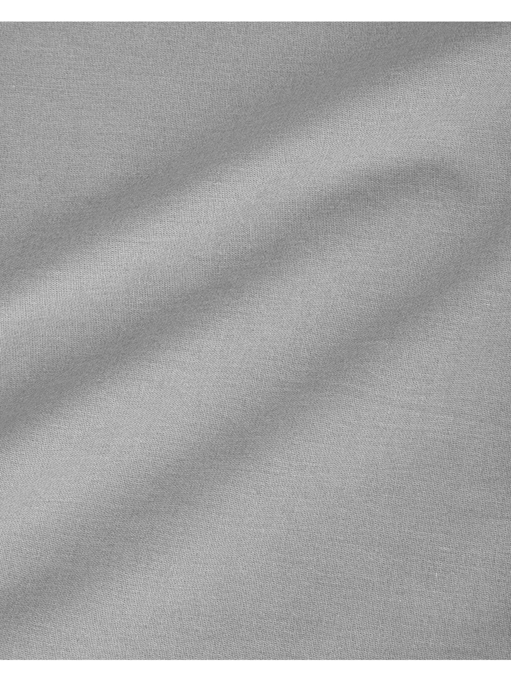 Gri Pure Pamuklu King Size Lastikli Çarşaf 180x200 cm Çakıl Taşı-4