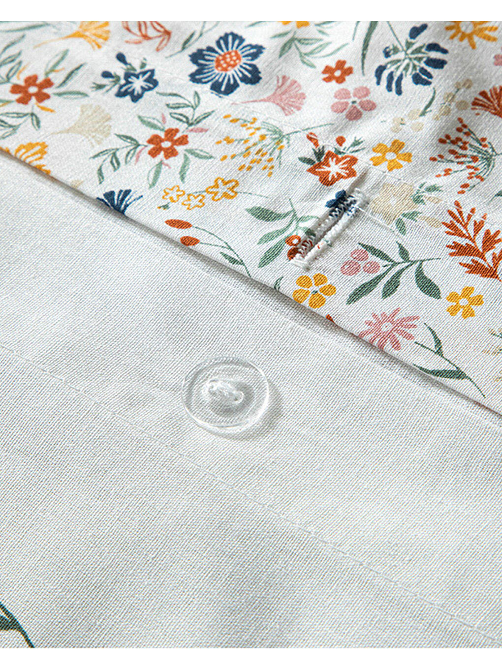 Bloomy Lines Pamuklu Ranforce Çift Kişilik Nevresim Seti 200x220 cm Sarı-4