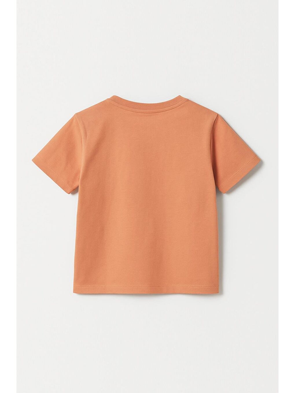 Pembe Erkek Çocuk %100 Pamuklu Baskılı Kısa Kollu Tişört - Somon (3-4 Yaş 8-9 Yaş)-2