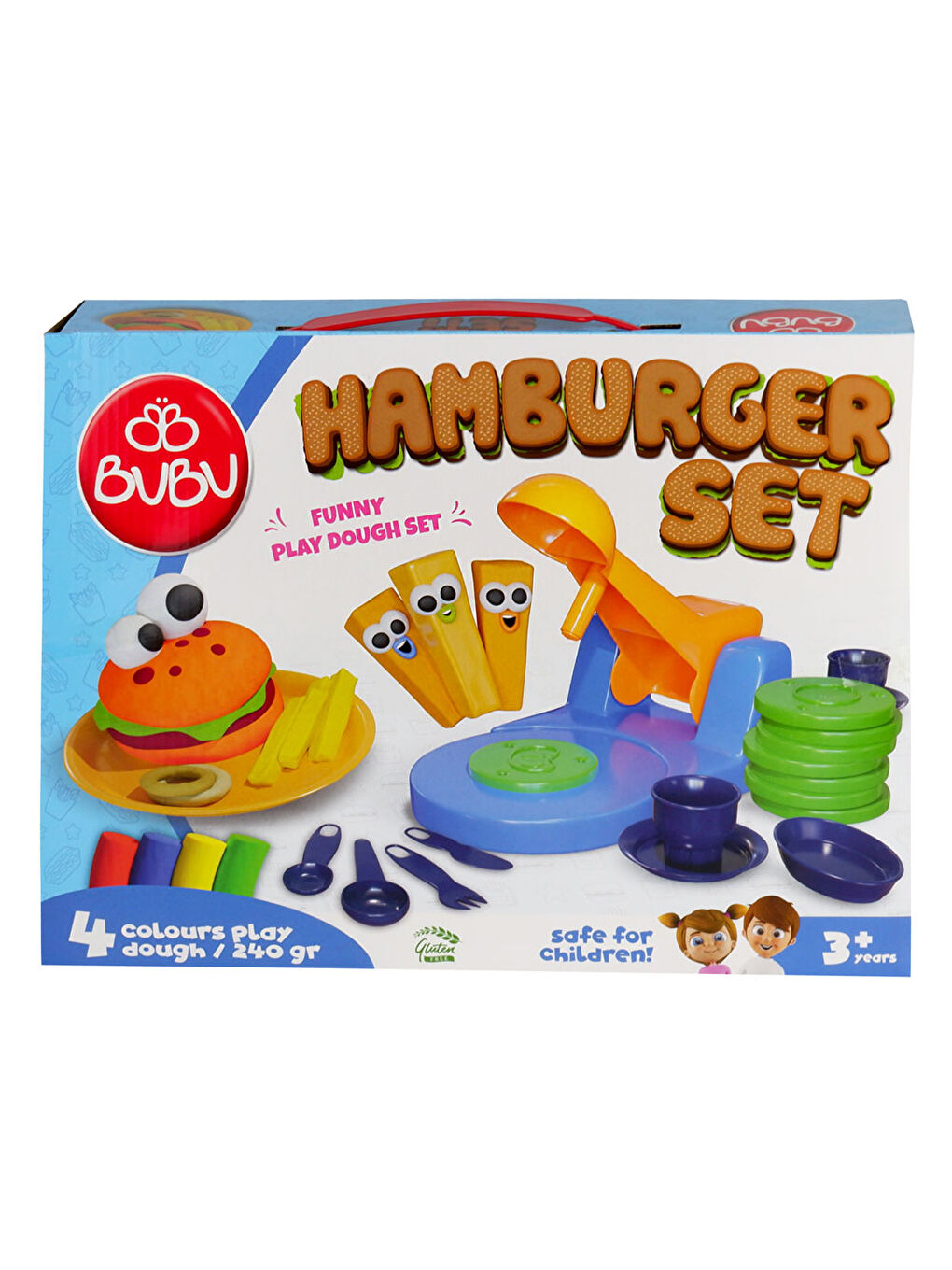 Bubu Bu-Bu Oyun Hamuru Seti Hamburger BUBU-OH0010