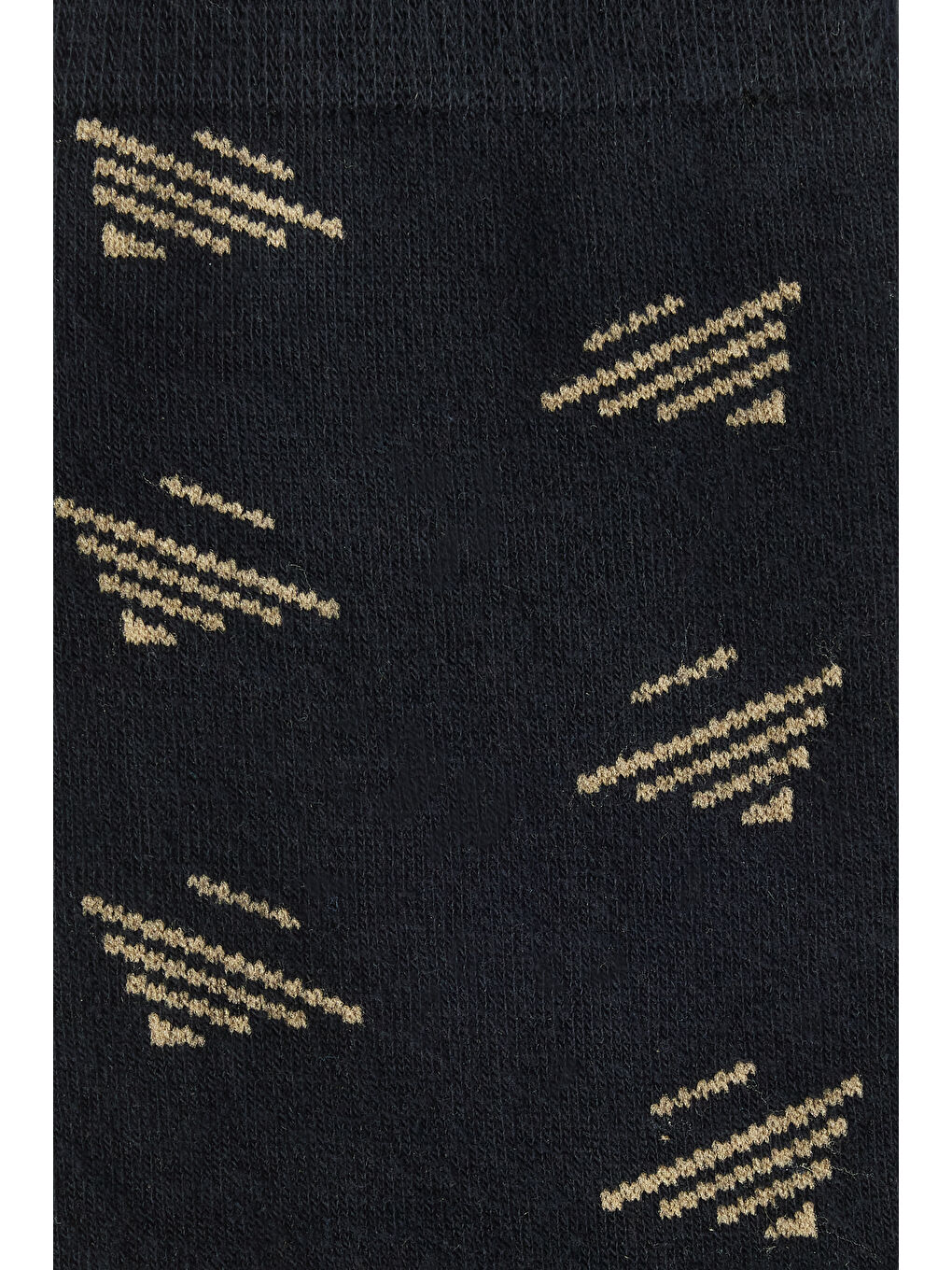 Erkek Lacivert-Bej Desenli Soket Çorap-1