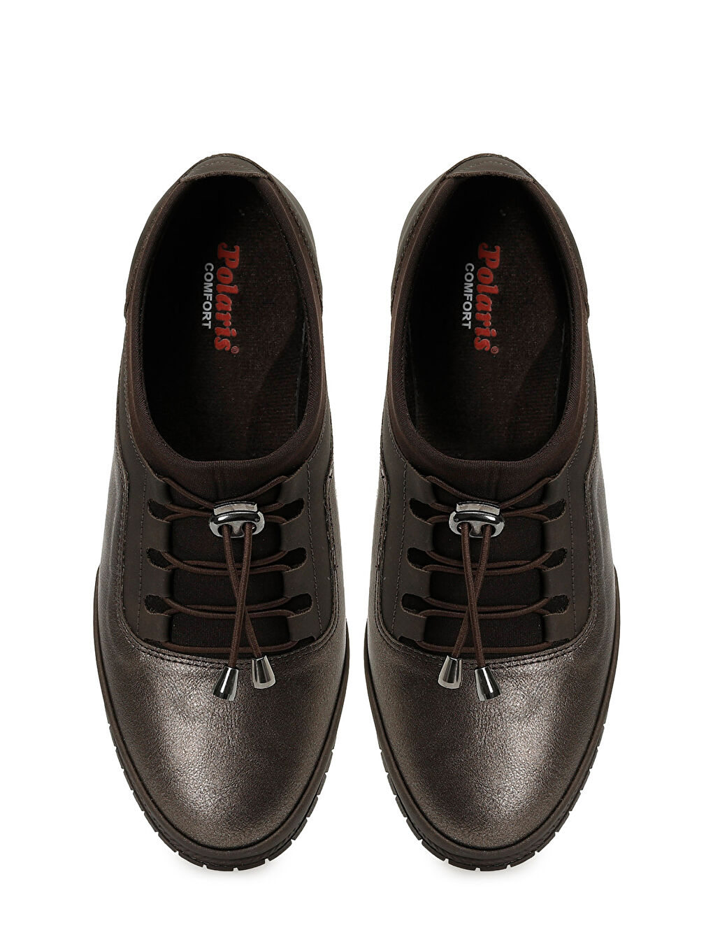 Sarı 167034.Z5PR Bronz Kadın Düz Ayakkabı-3