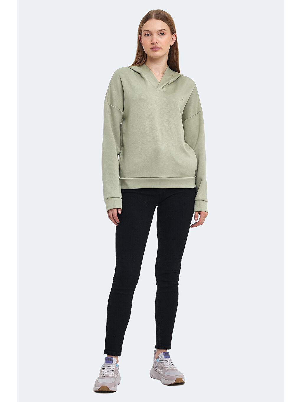 KENZIE I Kadın Açık Yeşil Sweatshirt-6