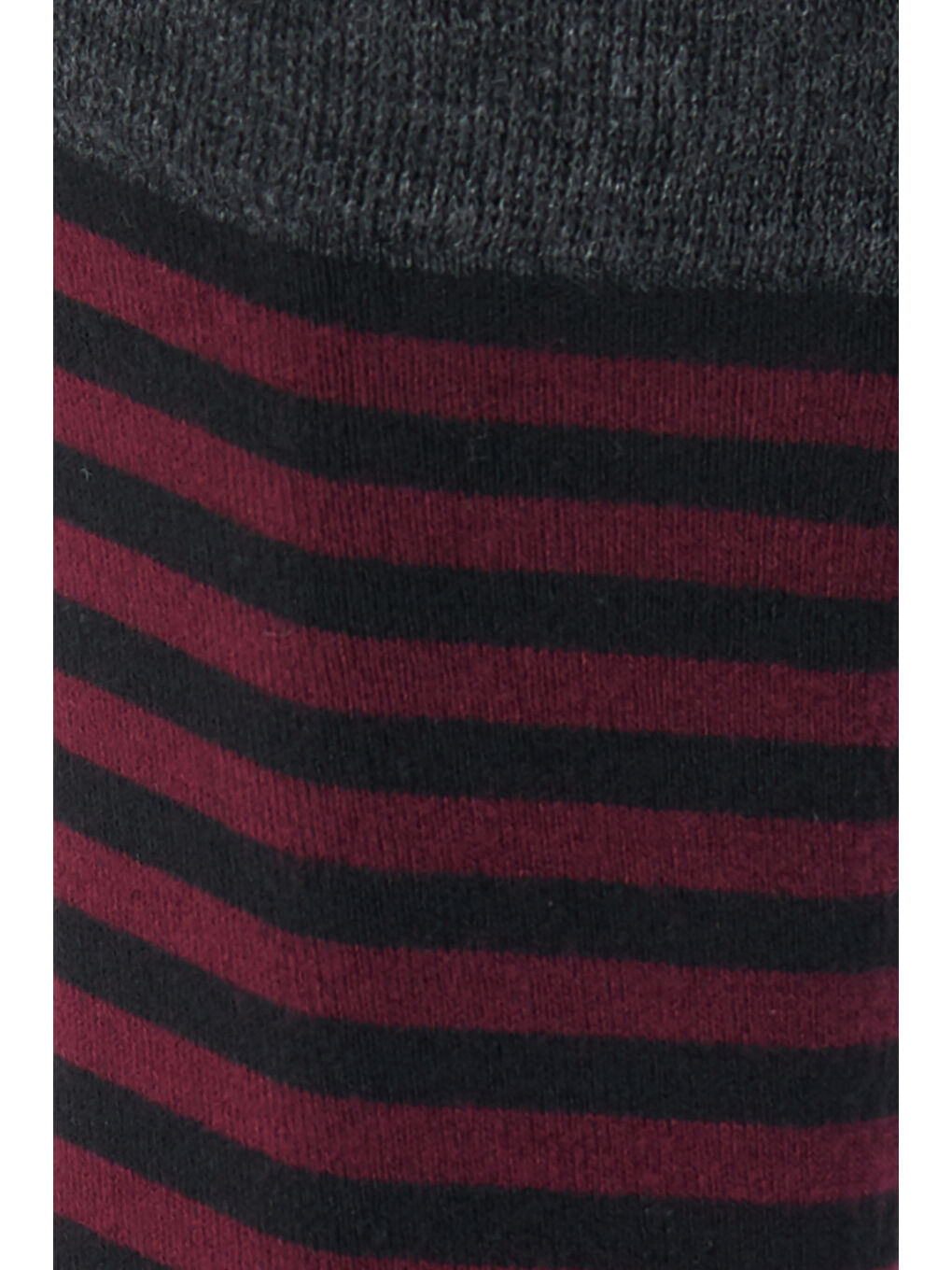 Erkek Siyah-Bordo Tekli Bambulu Soket Çorap-1