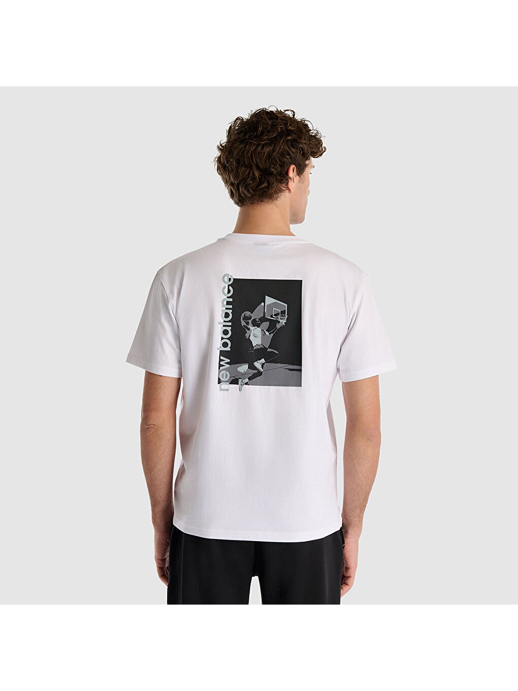 1509 Erkek Beyaz Yuvarlak Yaka Tişört-2