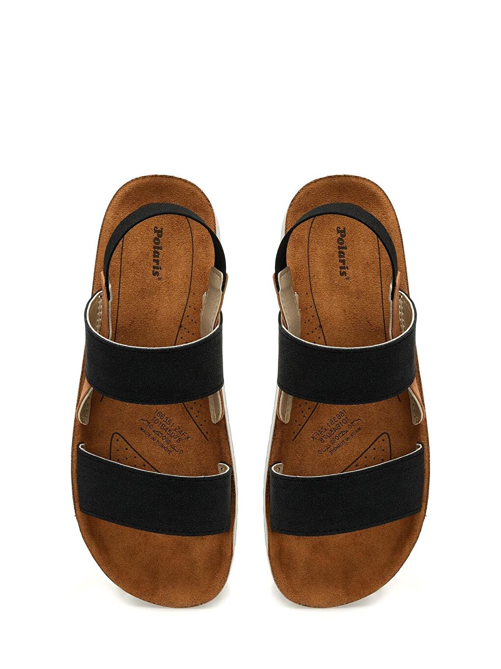 166351.Z4FX Siyah Kadın Comfort Sandalet-3