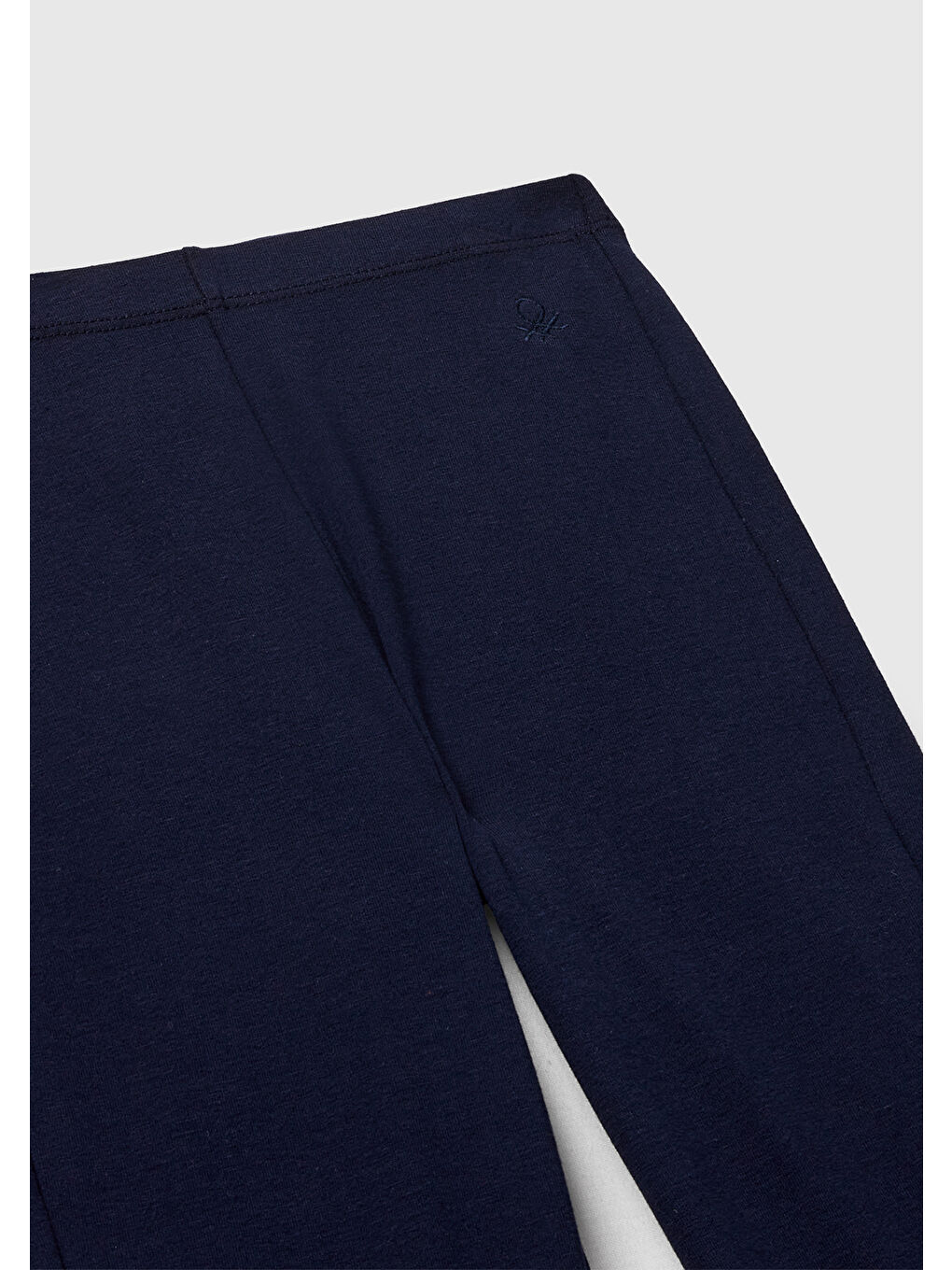 Kız Çocuk Lacivert Geniş Paça Logo Detaylı Tayt-2